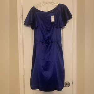 Banana Republic Butterfly Sleeve Purplish/Blue Midi Dress l Size: 8 NWT